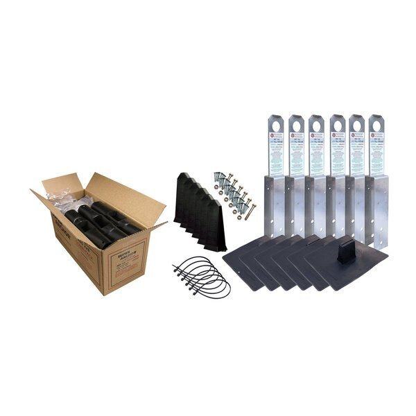 ARS 2x8 Fall Arrest Anchor Kit 14ga SST. Retail Box of 6 Anchors, Super Anchor Safety, Mfr#: 1001